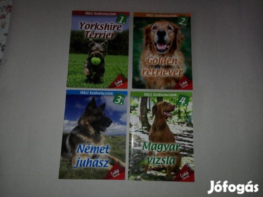 Házi kedvenceink sorozat könyvei(egybe v. külön) -teljesen Új- eladó!