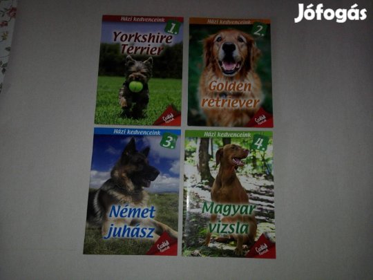 Házi kedvenceink sorozat könyvei(egybe v. külön) -teljesen Új- eladó!