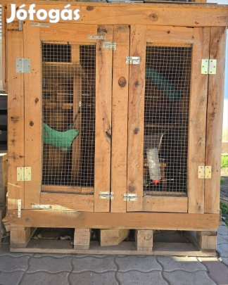 Házi készítésű fa ketrec