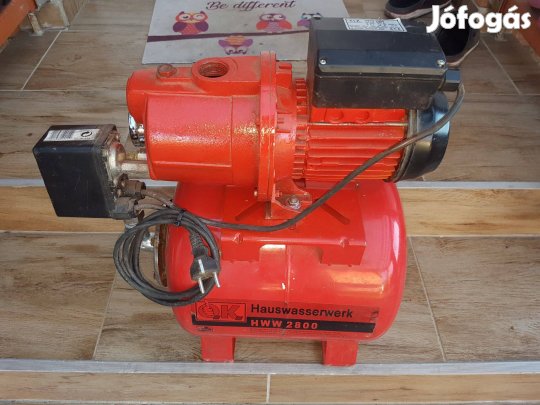 Házi vízmű, hidrofor, kerti szivattyú