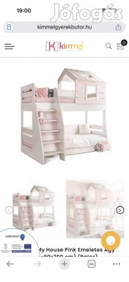 Házikóágy emeletes ágy