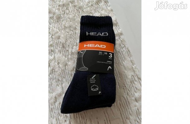 Head Tennis Club 3 pár sötétkék férfi zokni 35-38 újak címkével