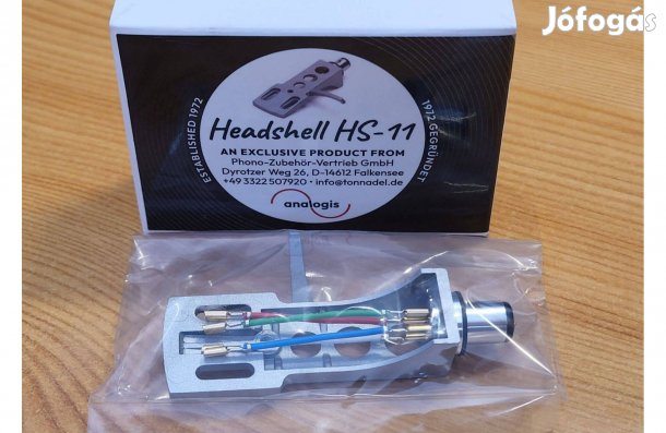 Headshell Analogis HS11 hangszedő tartó head shell lemezjátszó Új