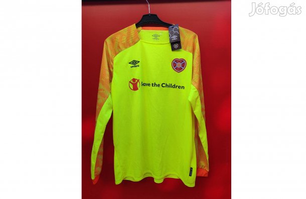 Heart of Midlothian FC eredeti neonzöld Umbro kapusmez (XL)