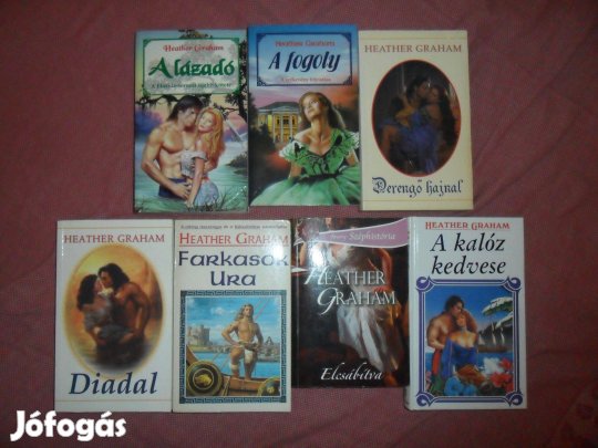 Heather Graham történelmi romantikus regényei (7 db)