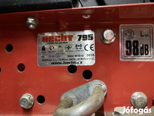 Hecht 795 kapálógép, rotációs kapa újszerű eladó