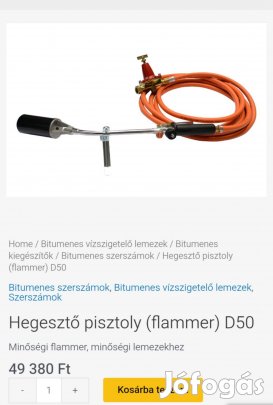 Hegesztő pisztoly (flammer) eladó