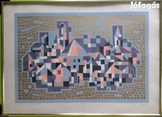 Hegyi György: Szentendre arany háttérrel