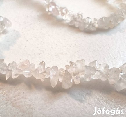 Hegyikristály nyaklánc + karkötő szett