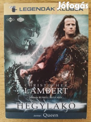 Hegylakó újszerű papírfeknis dvd Christopher Lambert 