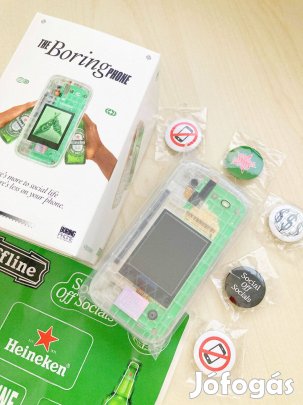 Heineken Boring Phone - Nyomógombos átlátszó Nokia telefon - 4G képes