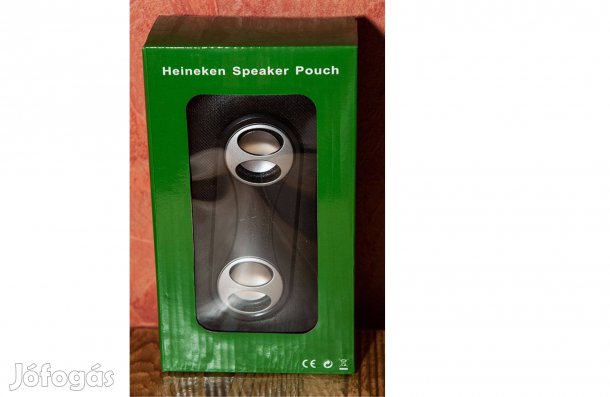 Heineken eredeti fekete hordozható hangszóró (Új, eredeti, bontatlan)