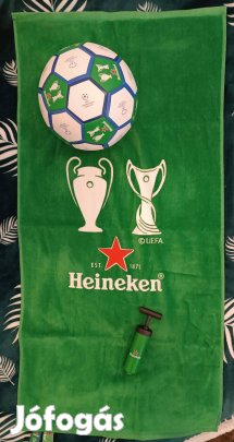 Heineken focilabda + pumpa + sport törölköző