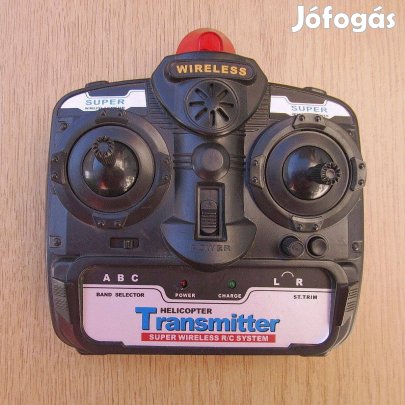 Helikopter távirányító, kontroller, Transmitter - Super Wireless R/C