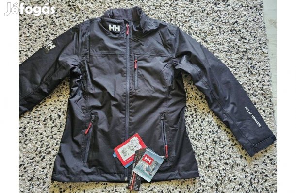 Helly Hansen Crew Midlayer Jacket fekete női L és XL-es bélelt kabát