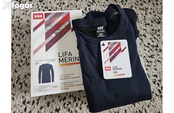 Helly Hansen Lifa Merino gyapjú 140/10 152/12 164/14 és 176/16-es fels