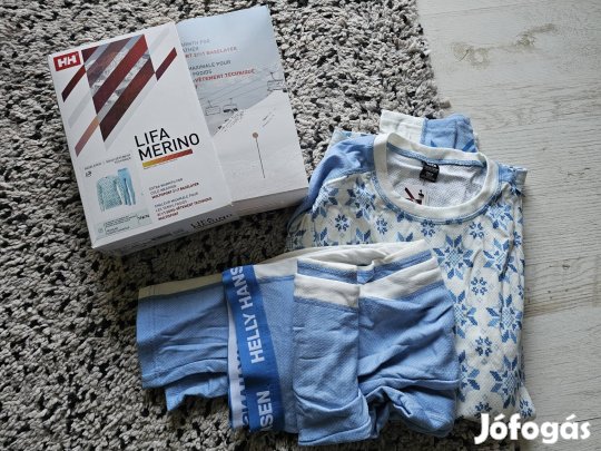 Helly Hansen Lifa Merino gyapjú 176/16-os aláöltöző szett. Teljesen új