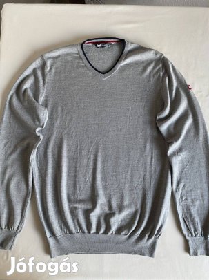 Helly Hansen férfi gyapjú kötött v-neck pulóver, XL-es