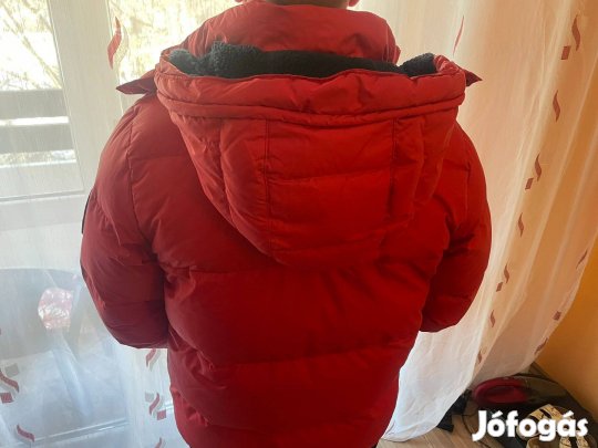 Helly Hanses M-s piros férfi télikabát