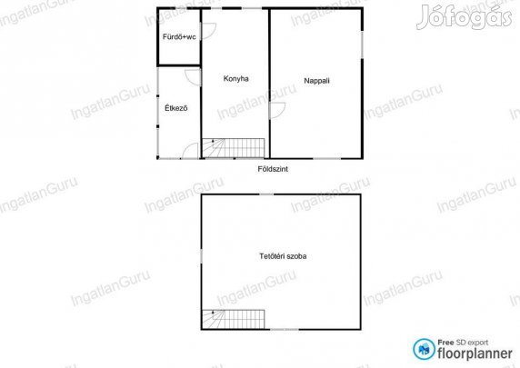 Helvéciai 65 nm-es ház eladó