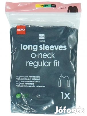 Hema Új (címkés) Fiú Hosszú ujjú felső (Méret: 140)
