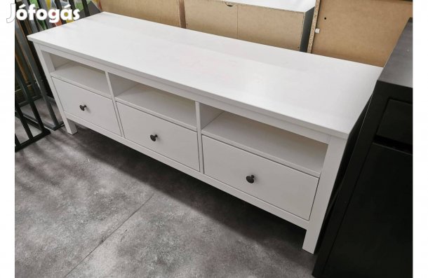 Hemnes (ikea)fehérre pácolt fenyő 3fiókos Tv állvány