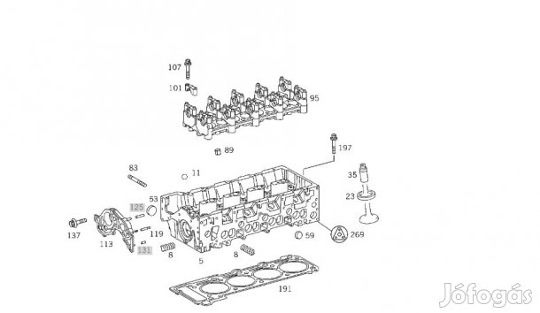 Hengerfej vito w638 cdi felújított eladó