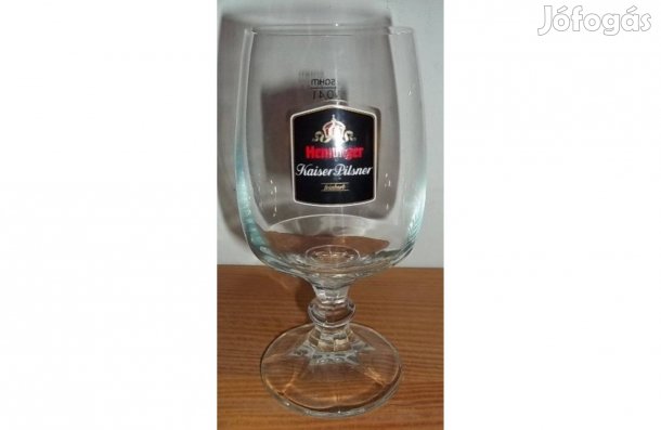 Henninger Kaiser Pilsner sörös pohár