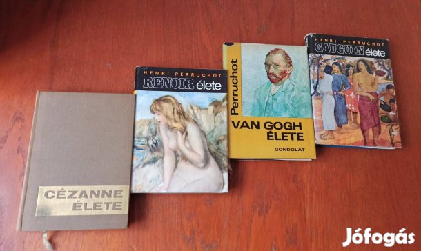 Henri Perruchot életrajz könyvcsomag / Cézanne Renoir Van Gogh Gauguin