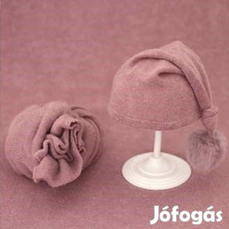 Herbests újszülött fotózási kellékkészlet-kendő és sapka ,OUTLET term