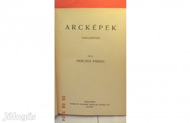 Herczeg Ferenc: Arcképek - tanulmányok