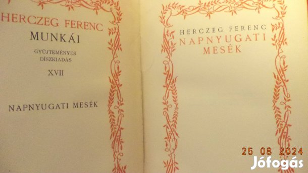 Herczeg Ferenc: Napnyugati mesék