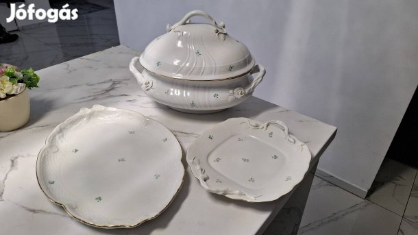 Herendi 12 személyes leveses tál szett