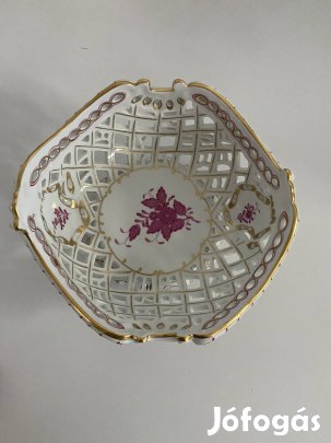 Herendi Apponyi mintás áttört kosár