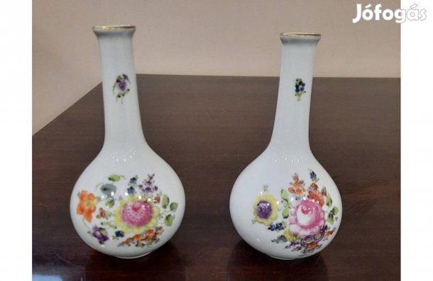Herendi BHR virágmintás porcelán ibolya váza eladó!