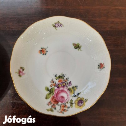 Herendi BHR virágmintás porcelán kávés csészealj eladó!