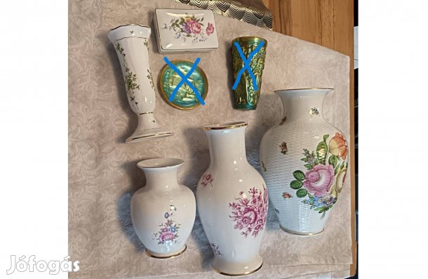 Herendi Hollóháza porcelán gyűjtemény felszámolás , szett ár