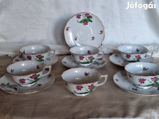 Herendi Jácint mintás teáskészlet