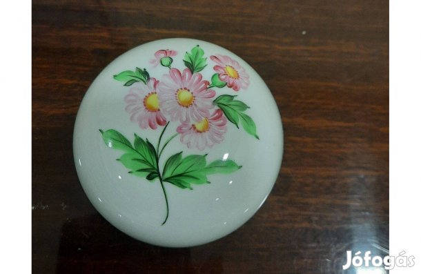 Herendi Map virágmintás porcelán 3 lábon álló bonbonier eladó!