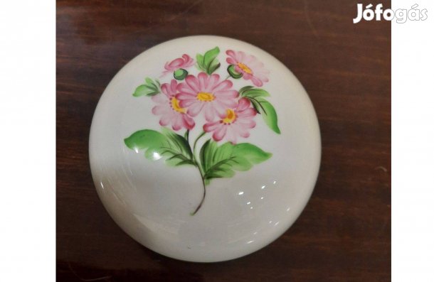 Herendi Map virágmintás porcelán bonbonier eladó!