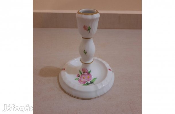 Herendi Map virágmintás porcelán gyertyatartó eladó
