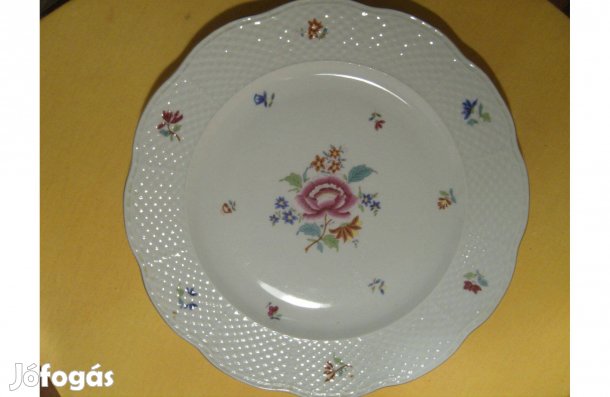 Herendi NB nanking bouquet porcelán tál, tányér