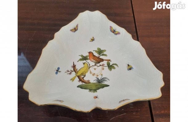 Herendi Rothschild mintás porcelán háromszög alakú kínáló tál eladó!