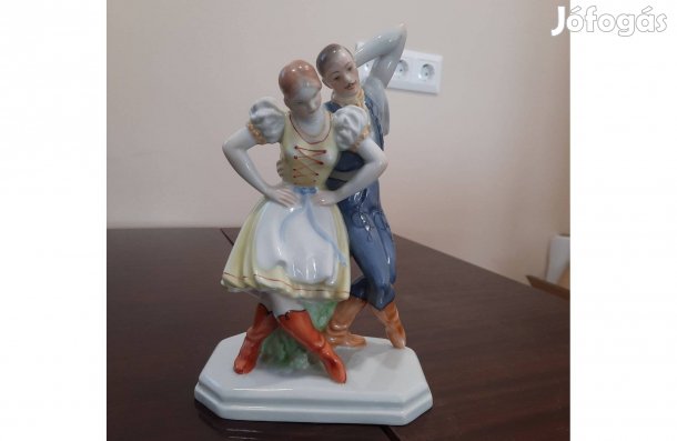 Herendi Táncoló pár, Táncos pár porcelán figura eladó!