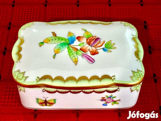 Herendi Viktória mintás ékszertartó doboz