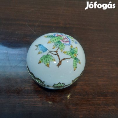 Herendi Viktória mintás porcelán bonbonier eladó! VBO