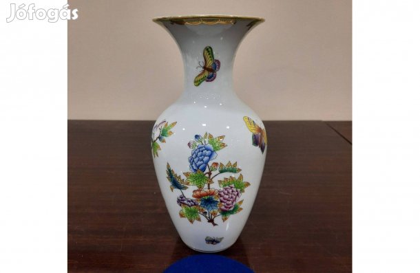 Herendi Viktória mintás porcelán váza eladó. 25 cm VBO