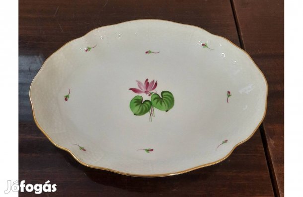 Herendi ciklámen virágmintás porcelán szószos alj eladó