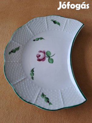 Herendi csontos tányér, jelzett, hibátlan 
