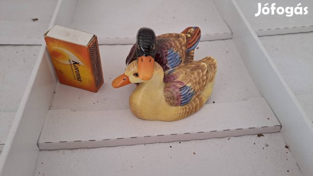 Herendi kacsapár, kézzel festett